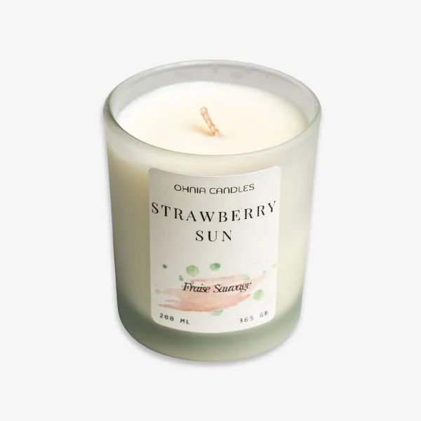 Strawberry Sun Vela de Soja Ohnia Candles