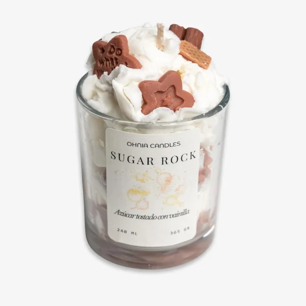 Sugar rock Vela de Soja Ohnia Candles